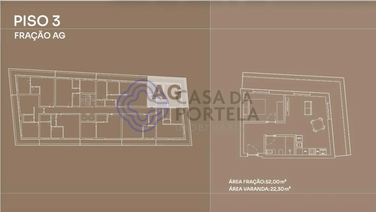 Apartamento T1 para Venda em Canidelo Foto 11