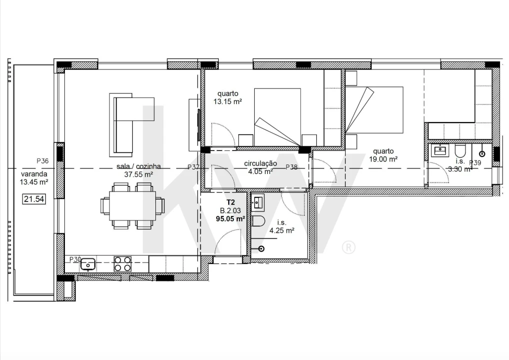 Apartamento T2 para Venda em Requeixo, Nossa Senhora de Fátima e Nariz Foto 12