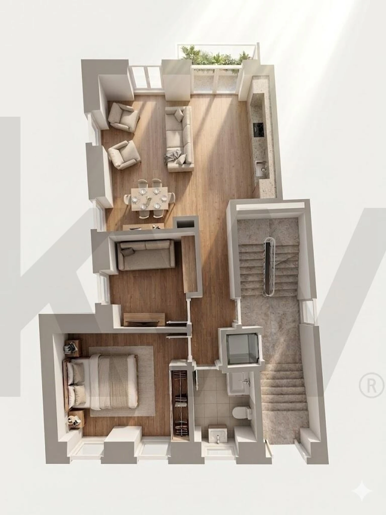 Apartamento T2 para Arrendamento em Santo António Foto 22