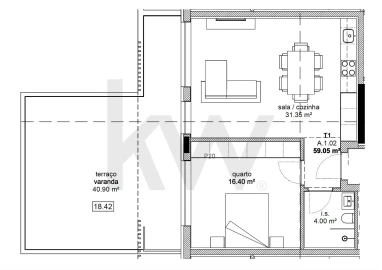 Apartamento T1 para Venda em Requeixo, Nossa Senhora de Fátima e Nariz