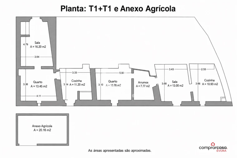 Quinta T2 para Venda em Ameixial (Santa Vitória e São Bento) Foto 65