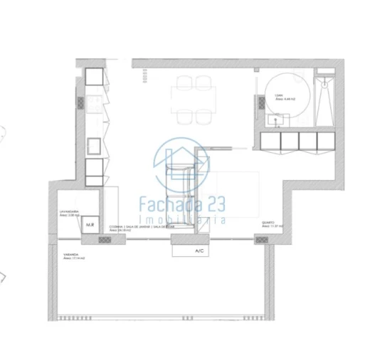 Apartamento T1 para Venda em Oliveira do Douro Planta 1