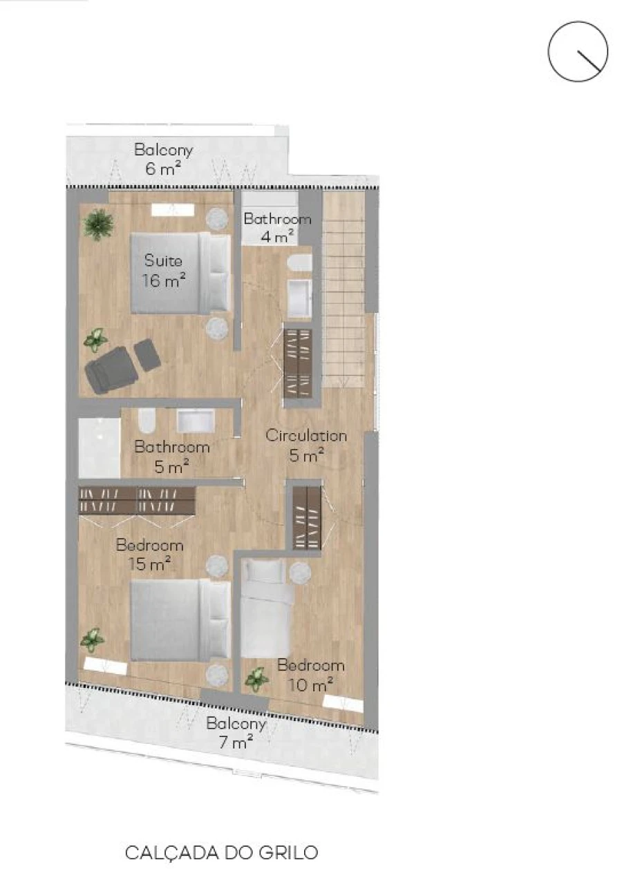 Apartamento T3 para Venda em Beato Planta 2