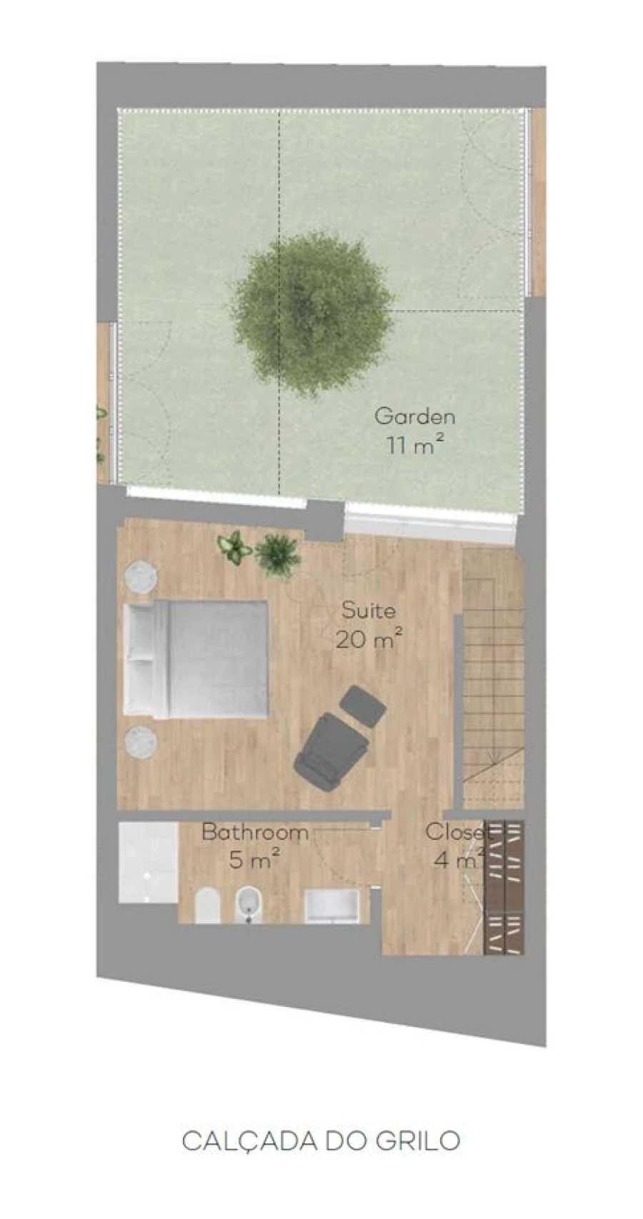 Apartamento T1 para Venda em Beato Planta 1