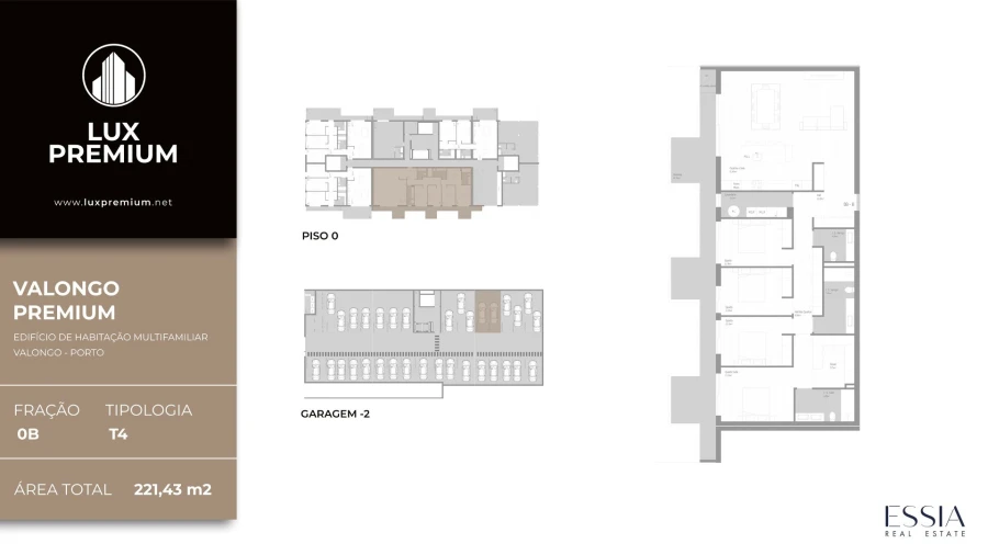 Apartamento T4 para Venda em Valongo Planta 1