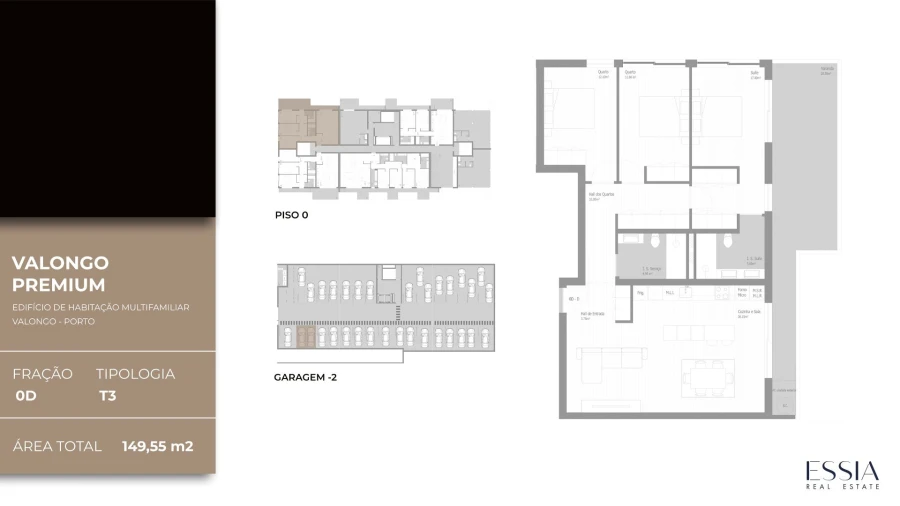 Apartamento T3 para Venda em Valongo Planta 1