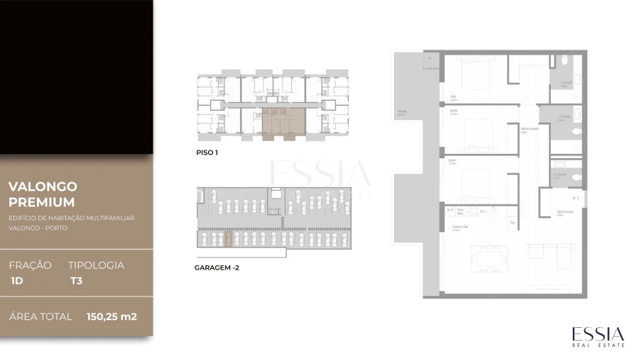 Apartamento T3 para Venda em Valongo Planta 1