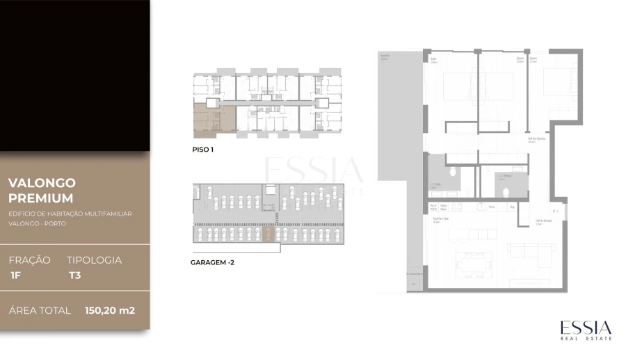 Apartamento T3 para Venda em Valongo Planta 1