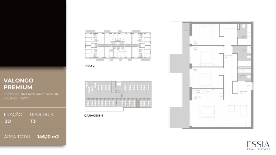 Apartamento T3 para Venda em Valongo Planta 1