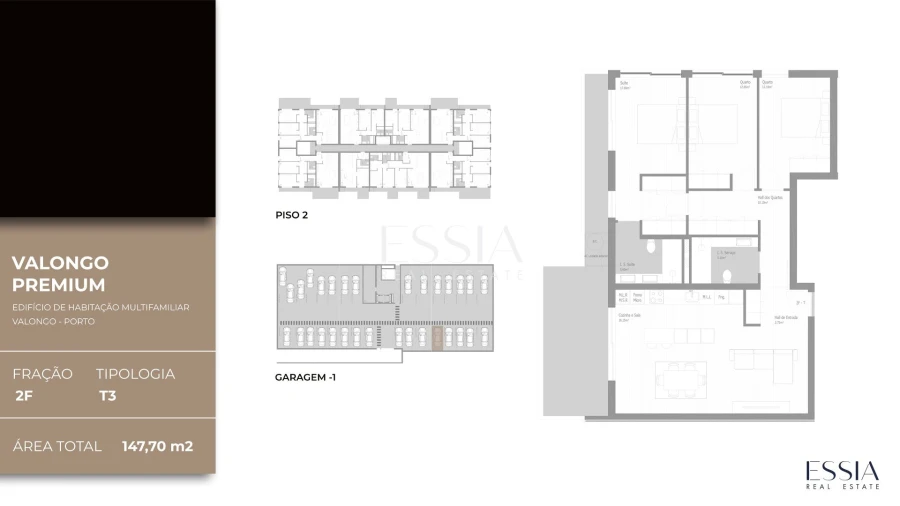 Apartamento T3 para Venda em Valongo Planta 1
