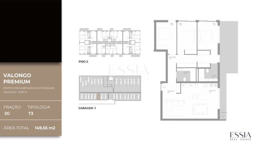 Apartamento T3 para Venda em Valongo Planta 1