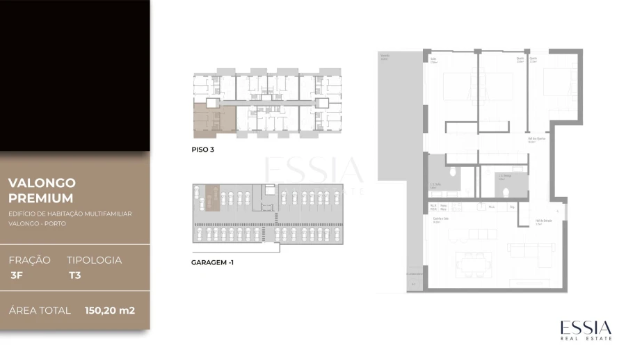 Apartamento T3 para Venda em Valongo Planta 1