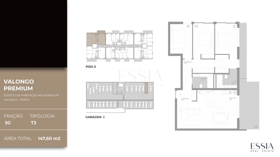 Apartamento T3 para Venda em Valongo Planta 1