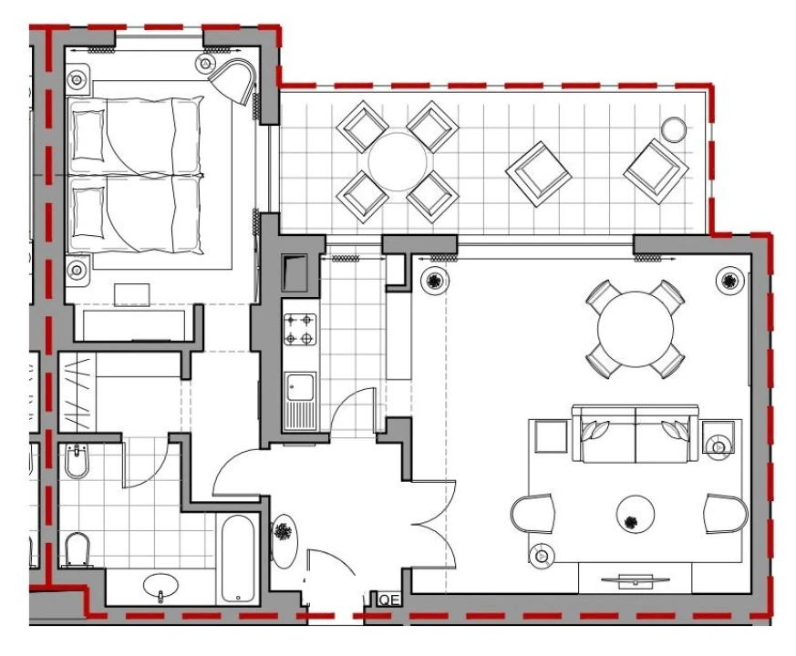Apartamento T1 para Venda em Cascais e Estoril Planta 2