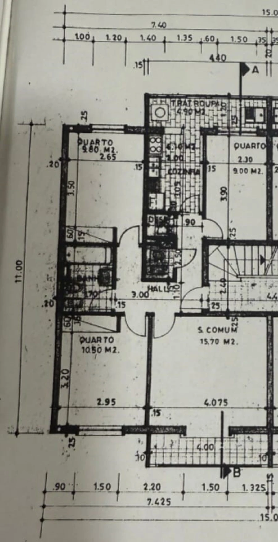 Apartamento T3 para Venda em Cascais e Estoril Planta 1
