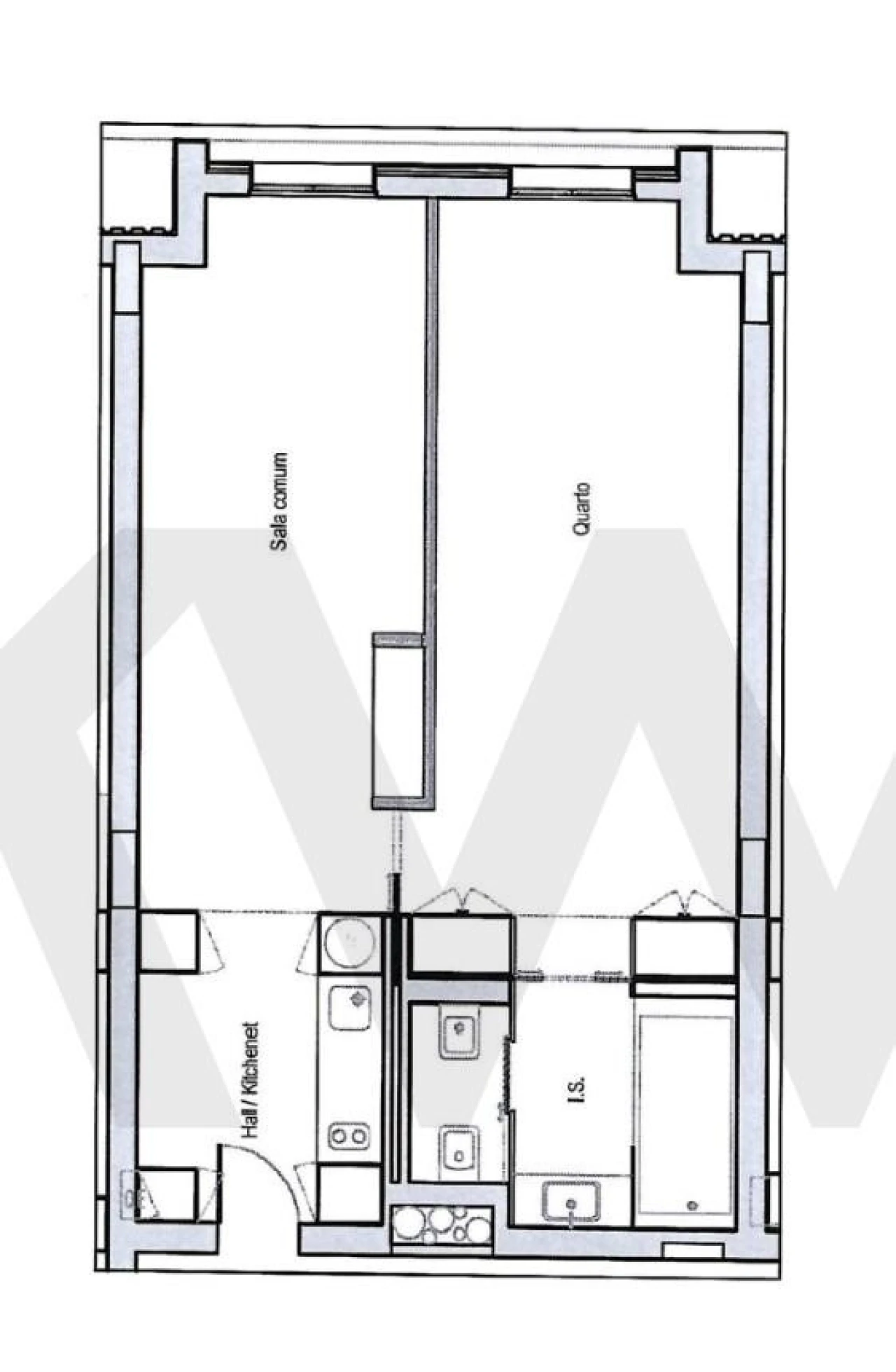 Apartamento T1 para Venda em Santo António Foto 31