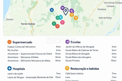 Moradia T2 para Venda em Abrigada e Cabanas de Torres