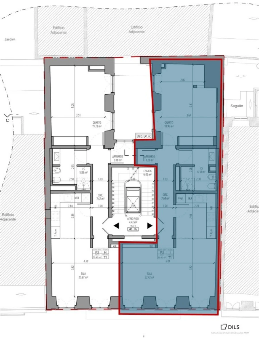 Apartamento T1 para Venda em Misericórdia Planta 1