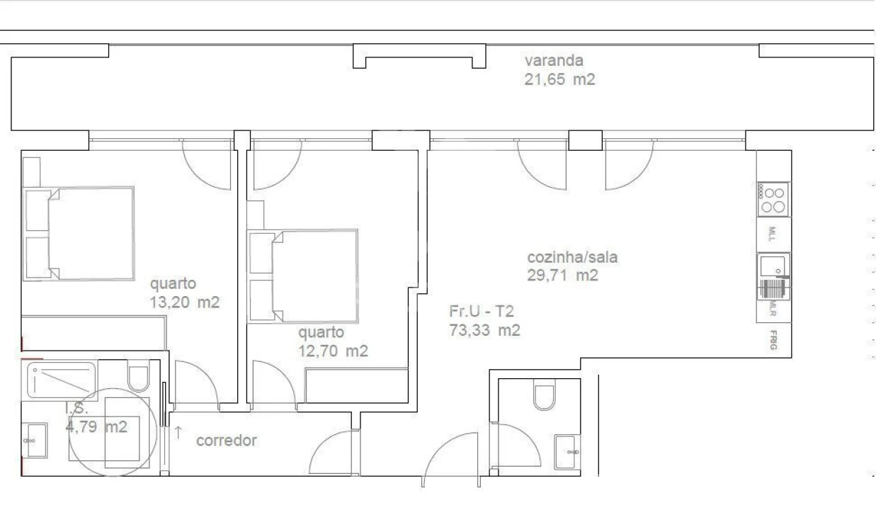 Apartamento T2 para Venda em Tondela e Nandufe Foto 5