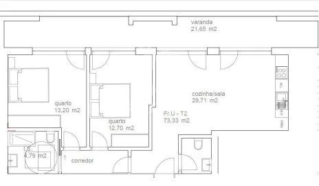 Apartamento T2 para Venda em Tondela e Nandufe