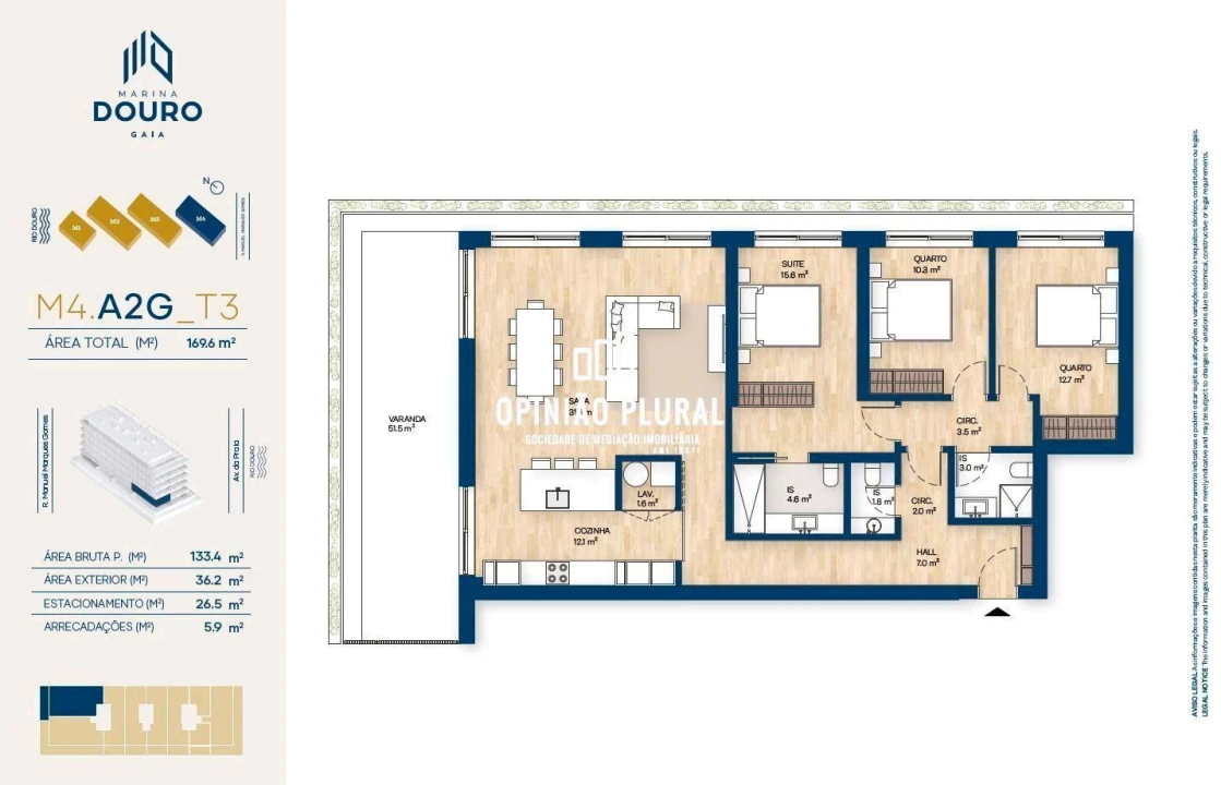 Apartamento T3 para Venda em Canidelo Foto 36