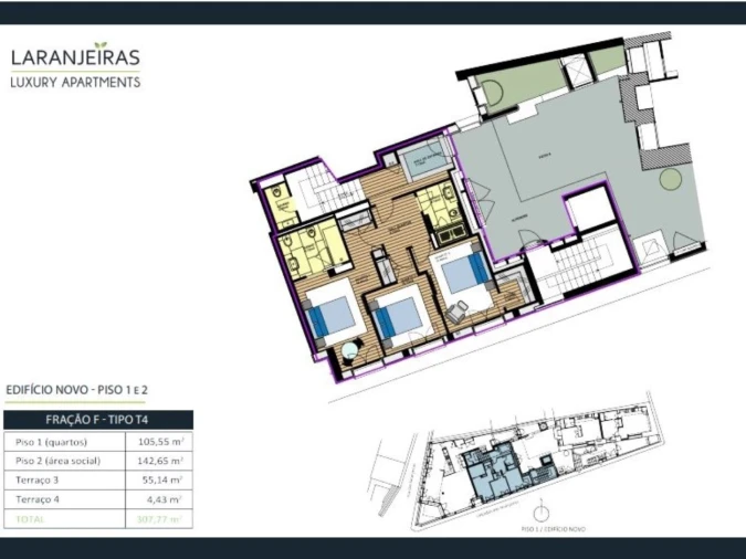 Apartamento T4 para Venda em Aldoar, Foz do Douro e Nevogilde Planta 2