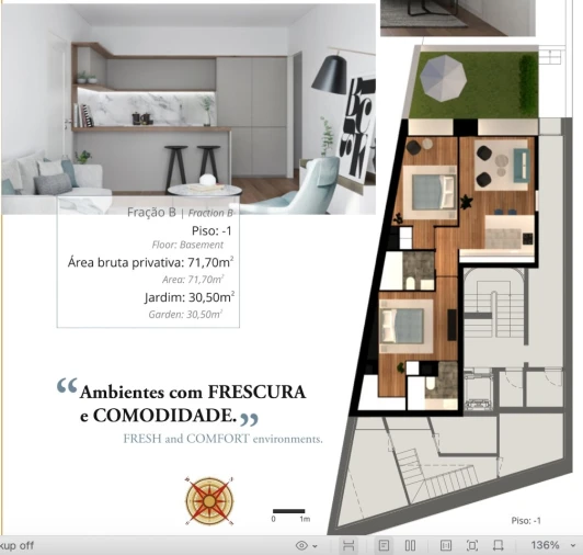 Apartamento T1 para Venda em Cedofeita, Santo Ildefonso, Sé, Miragaia, São Nicolau e Vitória Planta 1