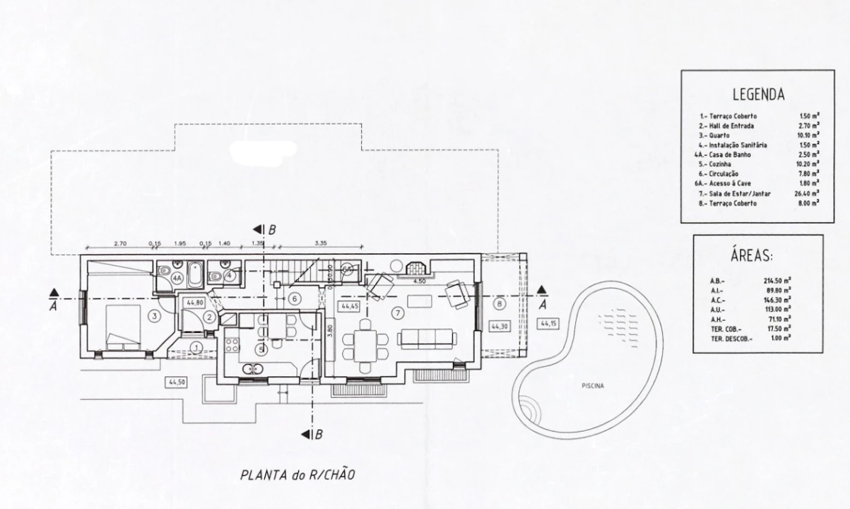 Moradia T4 para Venda em Quarteira Planta 2