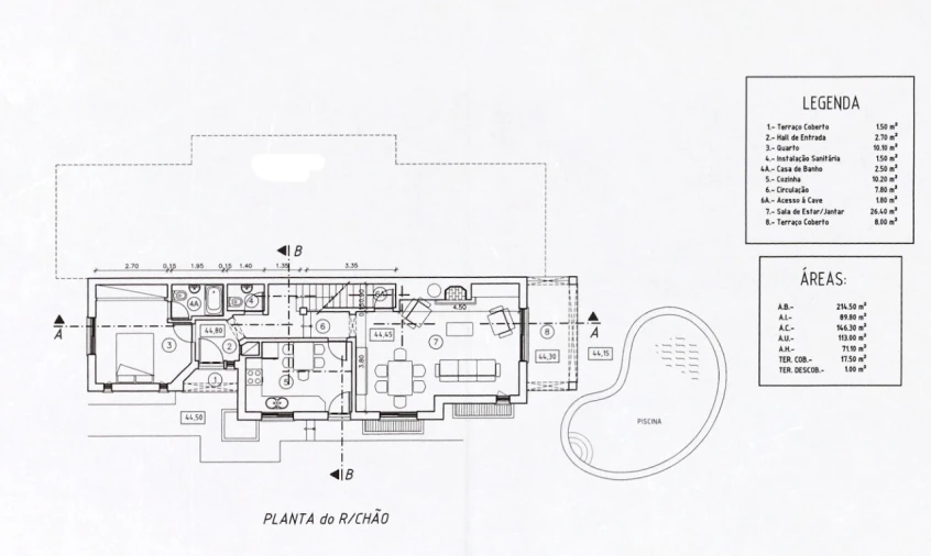 Moradia T4 para Venda em Quarteira Planta 2