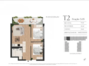 Apartamento T2 para Venda em Vilar de Andorinho