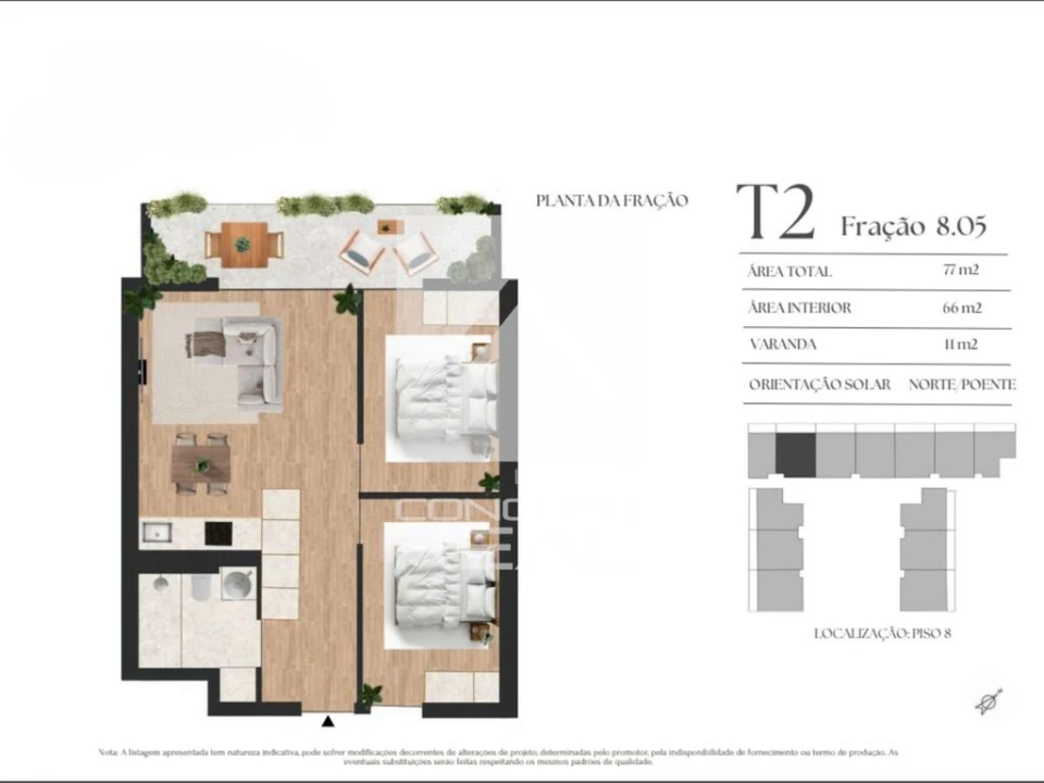 Apartamento T2 para Venda em Vilar de Andorinho Foto 14