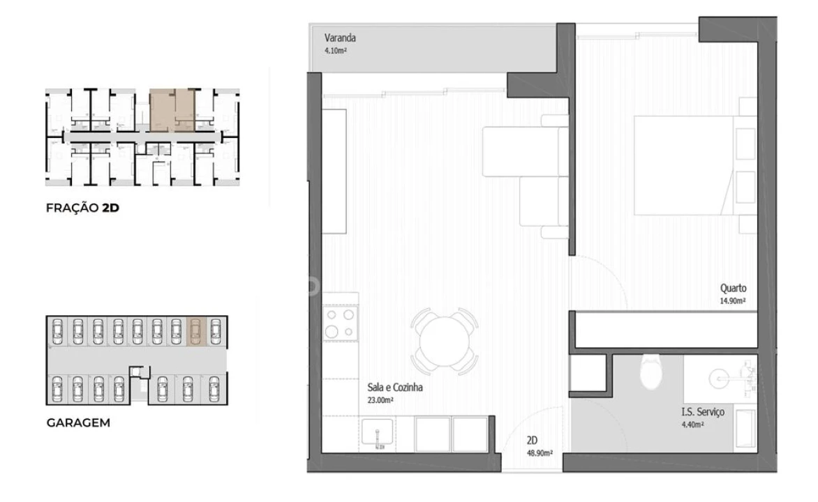 Apartamento T1 para Venda em Vila Praia de Ancora Foto 10
