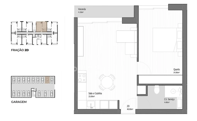 Apartamento T1 para Venda em Vila Praia de Ancora Foto 10