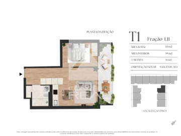 Apartamento T1 para Venda em Vilar de Andorinho