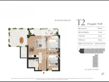 Apartamento T2 para Venda em Vilar de Andorinho