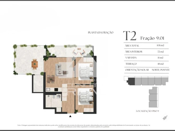 Apartamento T2 para Venda em Vilar de Andorinho Foto 15