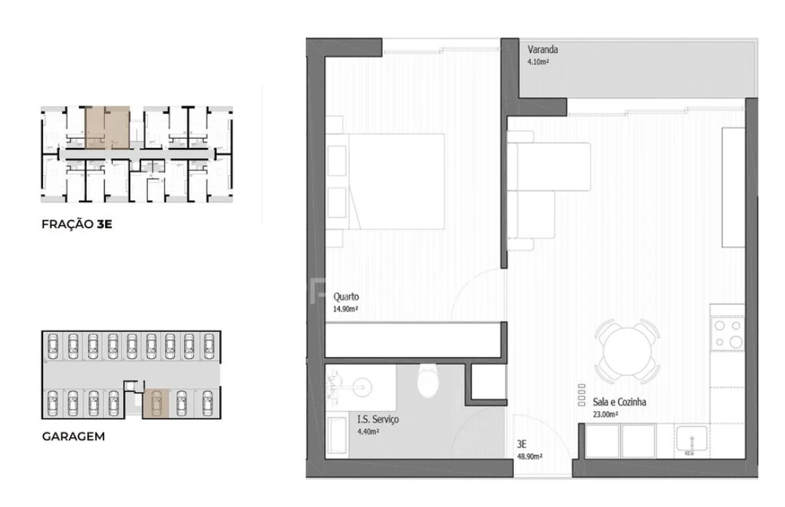 Apartamento T1 para Venda em Vila Praia de Ancora Foto 10