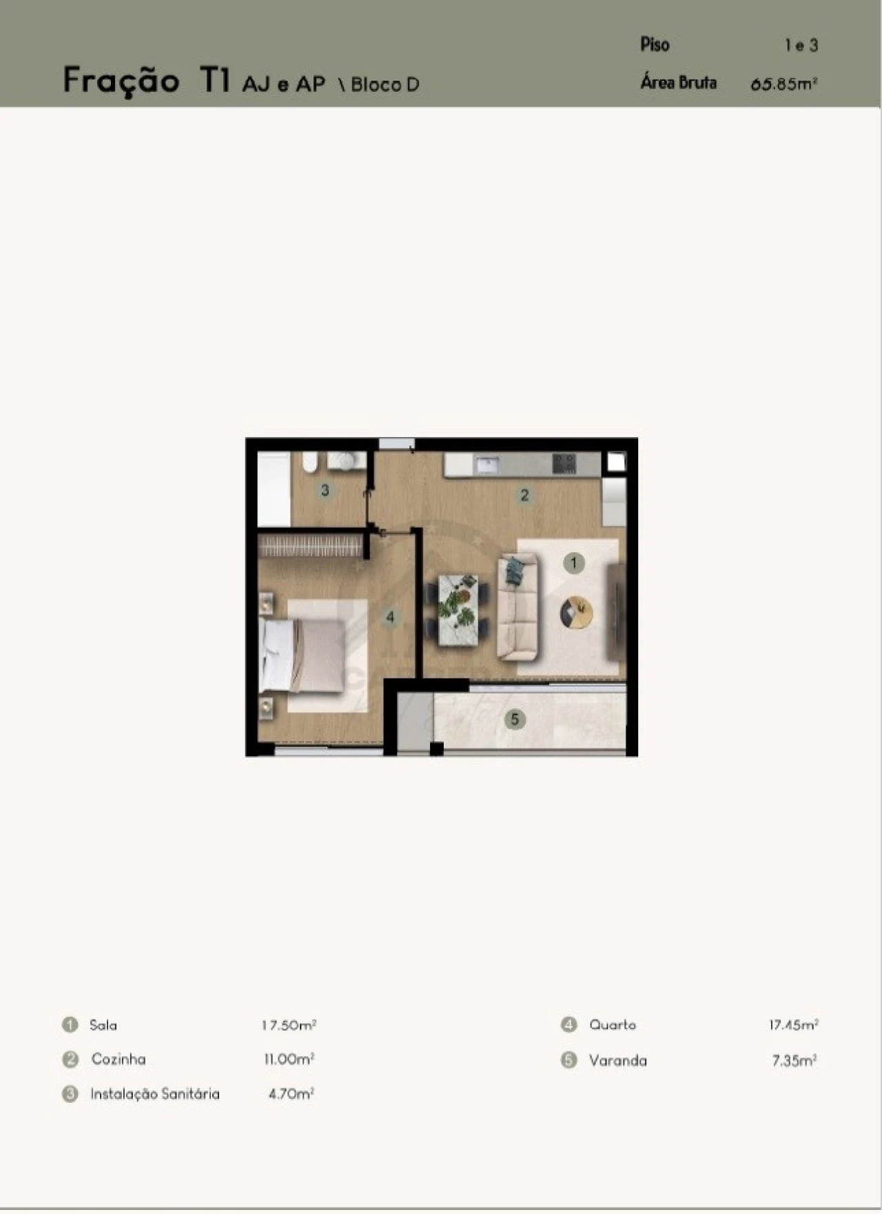 Apartamento T1 para Venda em Camara de Lobos Foto 15