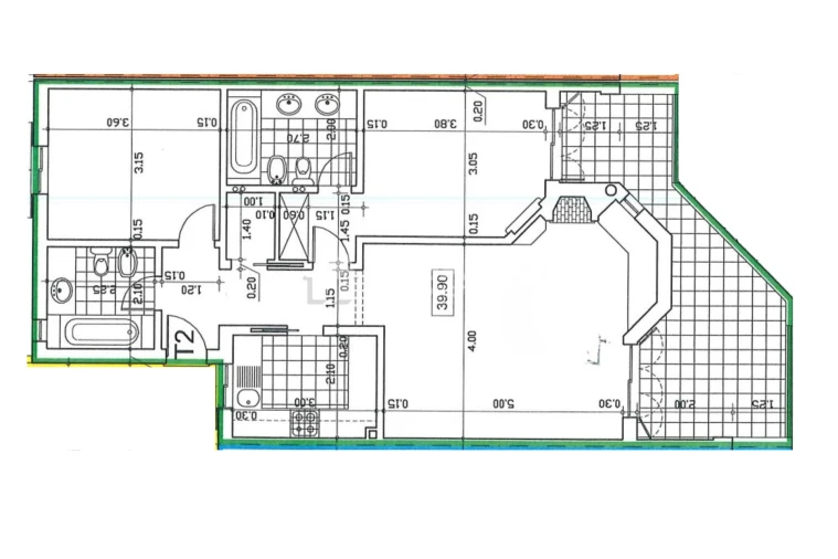 Apartamento T2 para Venda em Albufeira e Olhos de Água Planta 1