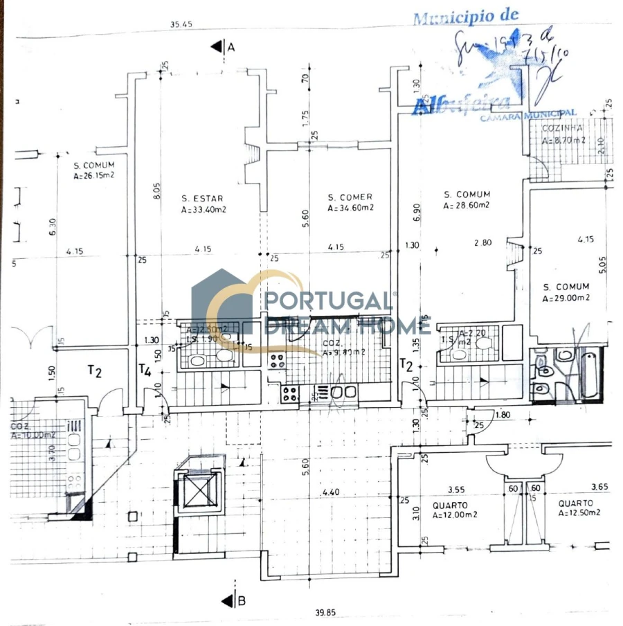 Apartamento T4 para Venda em Albufeira e Olhos de Água Planta 1