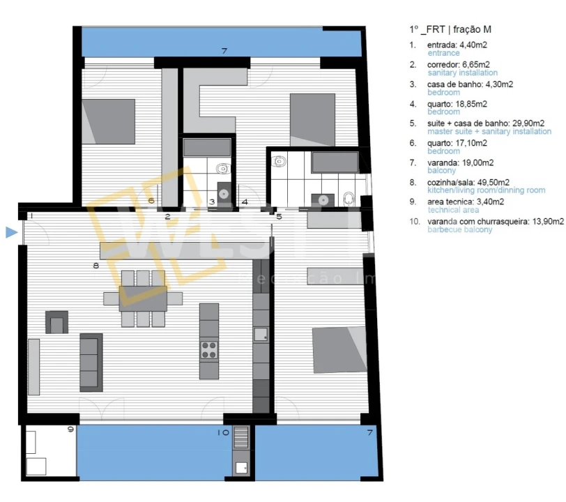 Apartamento T3 para Venda em A dos Cunhados e Maceira Foto 2