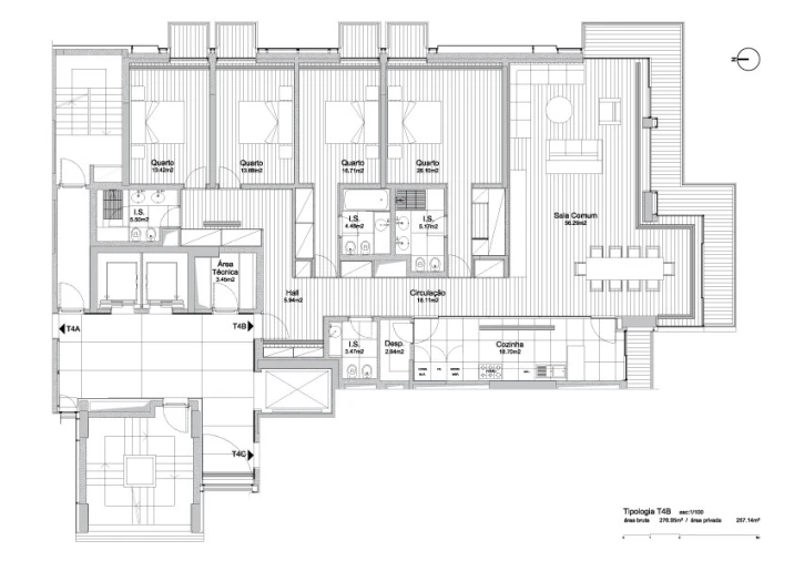 Apartamento T4 para Venda em Belém Planta 1