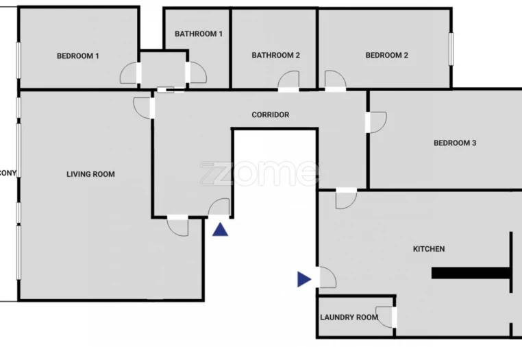 Apartamento T3 para Venda em Avenidas Novas Planta 1