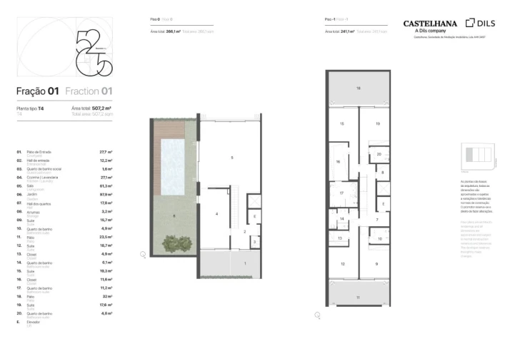 Apartamento T4 para Venda em Aldoar, Foz do Douro e Nevogilde Planta 1