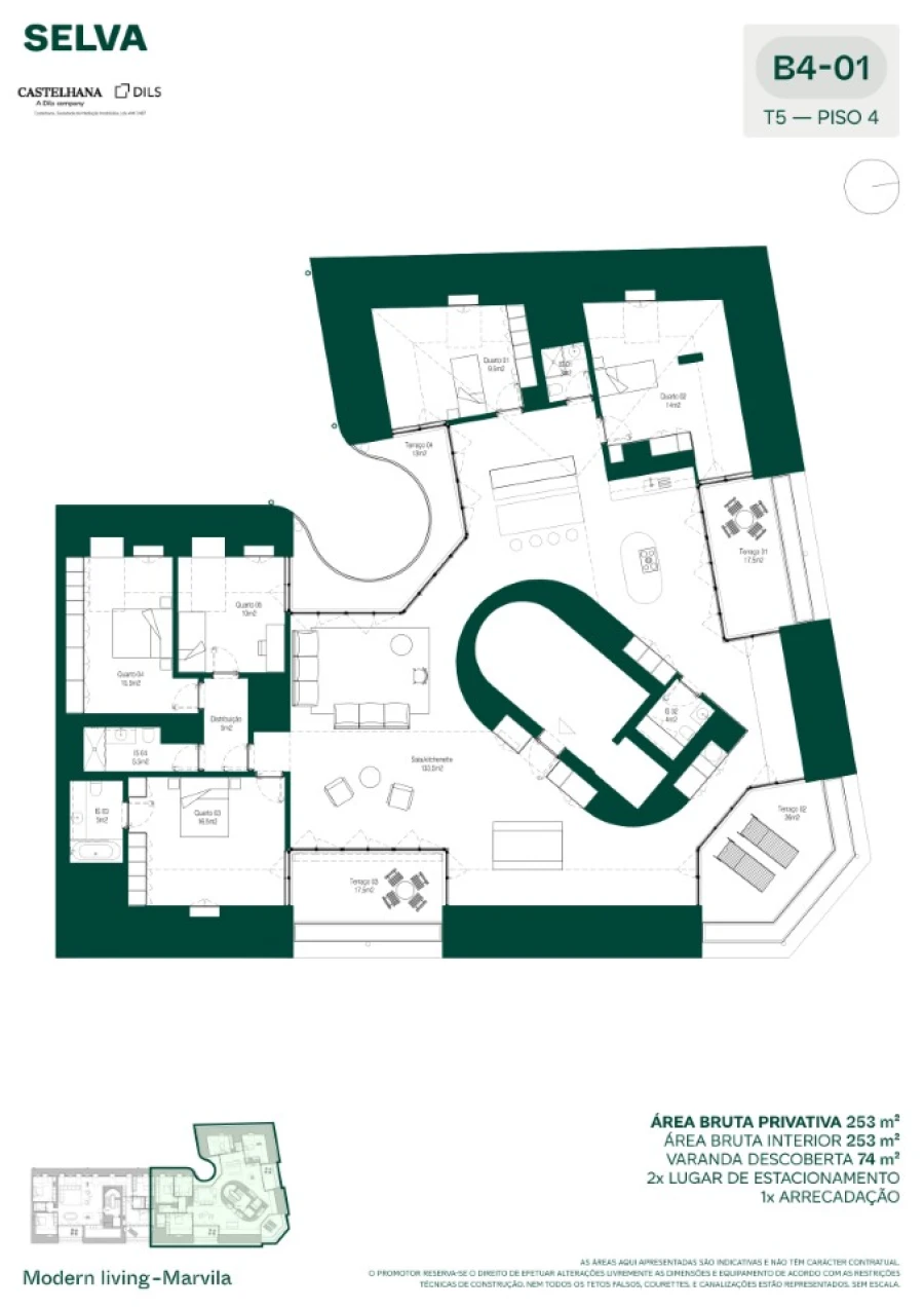 Apartamento T5 para Venda em Marvila Planta 1