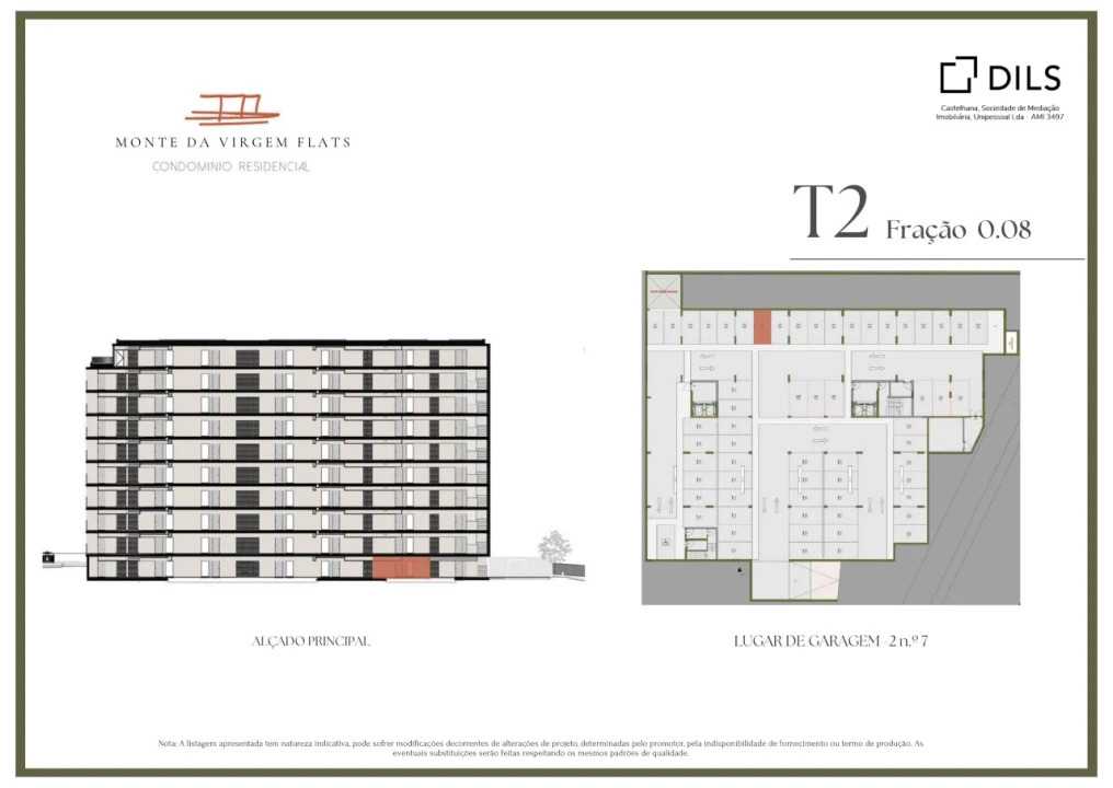 Apartamento T2 para Venda em Vilar de Andorinho Planta 2