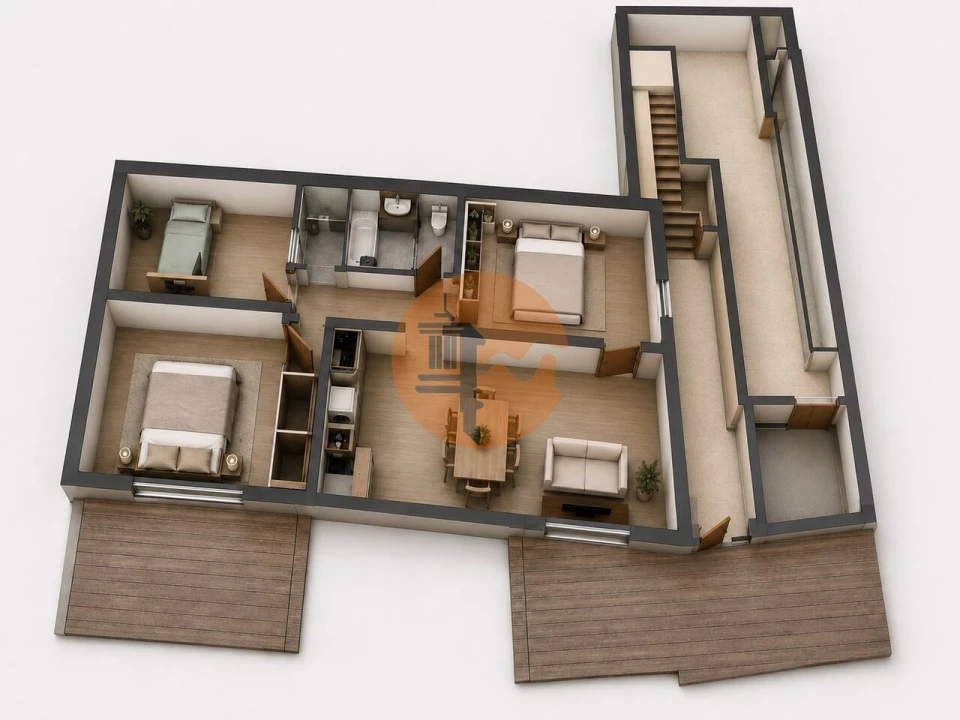 Apartamento T3 para Venda em Conceição e Cabanas de Tavira Foto 3