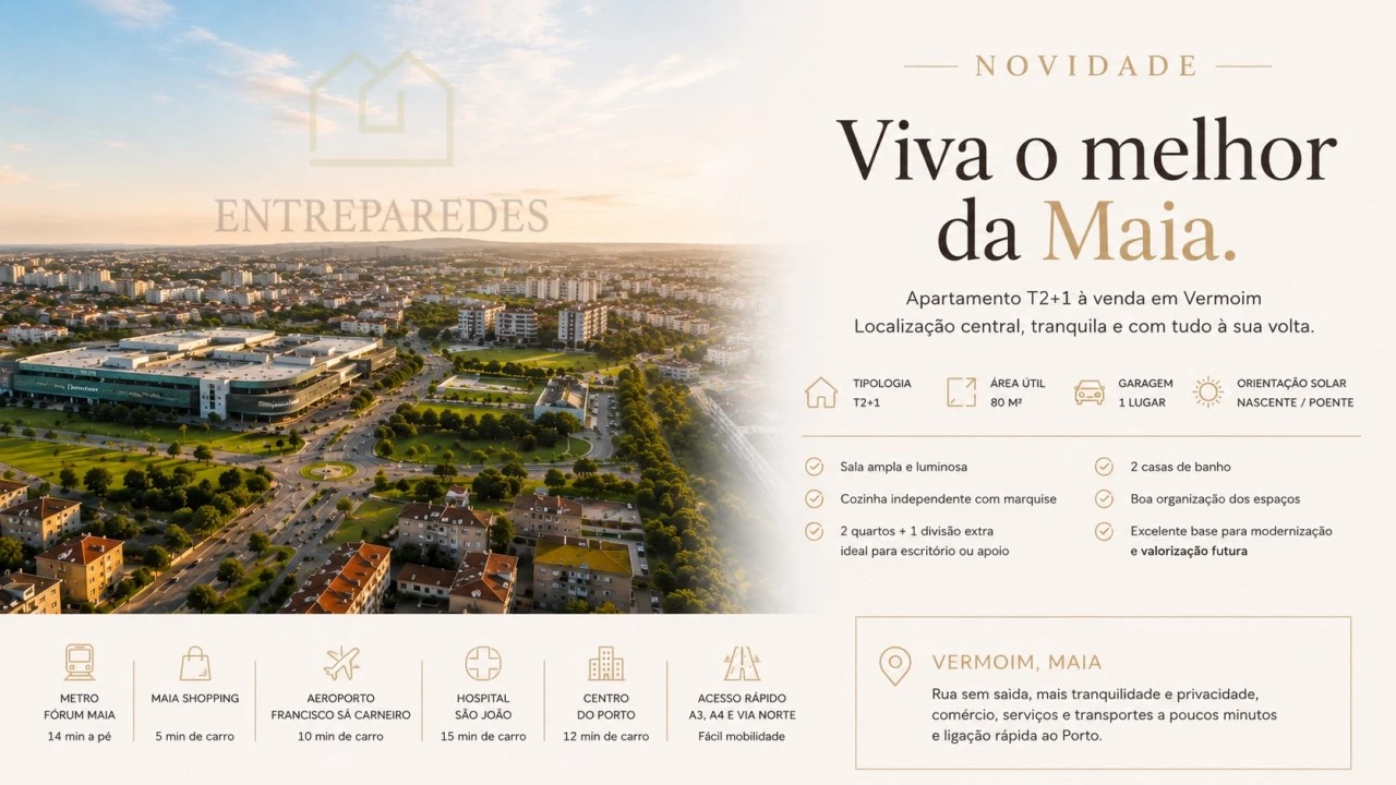 Apartamento T2 para Venda em Cidade da Maia Foto 12