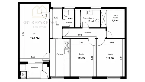 Apartamento T2 para Venda em Cidade da Maia