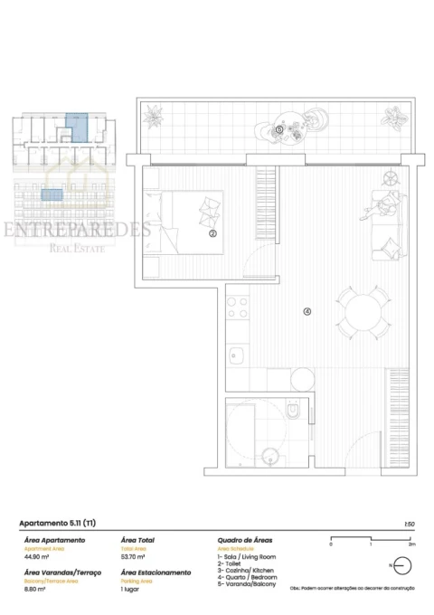 Apartamento T1 para Venda em Cedofeita, Santo Ildefonso, Sé, Miragaia, São Nicolau e Vitória